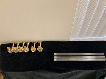 SHERLE WAGNER LUXURY Bath Accessories Crystal Crystal Fluted Towel Bar -shippable