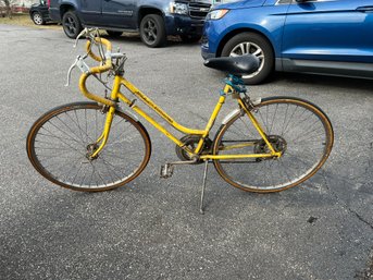Kool Lemon Yellow Vintage Schwinn Continental Bicycle