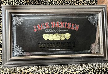 Vintage Jack Daniels Whiskey Mirrored Framed Bar Sign