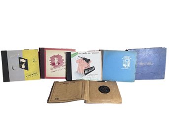 Six Sets Of Vintage 78 RPM Albums
