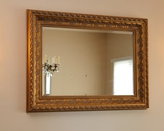 Gilded Beveled Glass Mirror