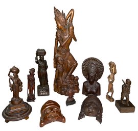 Ten Wooden Figures