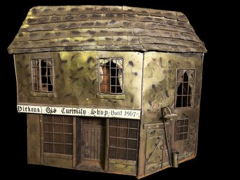 Vintage Metal Folk Art Curiosity Shop Wall Hanging