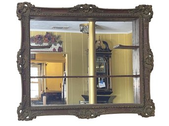 Vintage Mirrored Shadow Box With Shelves