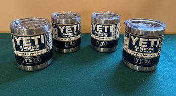 Four Yeti Rambler Lowball New-shippable