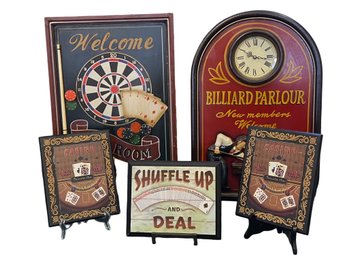 Vintage Billiard Sign Collection