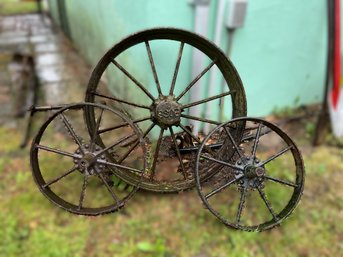 3 Iron Antique Wheels