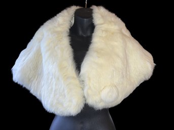 Vintage Rabbit Fur Shawl - Shippable