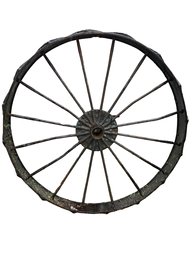 Antique Iron Horse Drawn Carriage Wheel