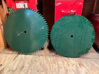 2 Large Circular Saw Blades