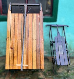2 Vintage Sleds