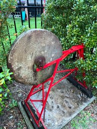 Old Sharpening Stone Wheel