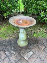 Vintage Cement Bird Feeder