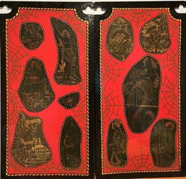 2 Hand Painted Wood Panels - One Of A Kind Original Art