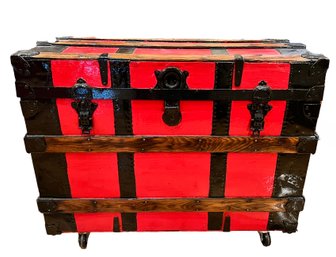 Vintage Nice Trunk - Hand Painted