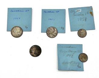 Canadian Silver Vintage Coins- Shippable
