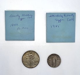 2 United States Vintage Silver Coins- Shippable