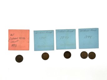 FIVE United States Of America Indian Head Coins - Shippable