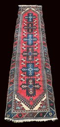 Vintage Caucasian Tribal Handmade Zehur Runner- Shippable
