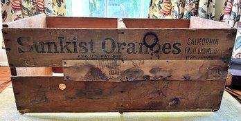 Sunkist Vintage Orange Wooden Box