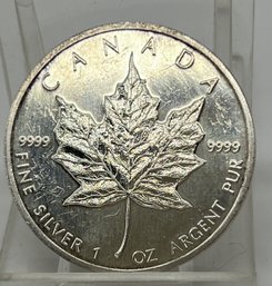 1989 Canada 1oz Silver  Five Dollar Coin