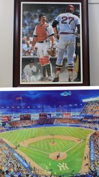 Yankee Stadium And Yankee Player Thurman Munson