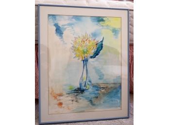 Flower In Vase Watercolor- Shippable