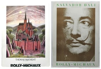 Lot 2 Original 1970s Art Posters: Salvador Dali & Thomas McKnight
