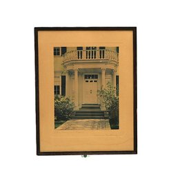 Wallace Nutting (1861 - 1941) 'The Langdon Door' Hand-Colored Photograph