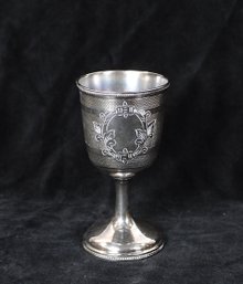 Victorian Rogers, Smith & Co. Silverplate Goblet, New Haven, CT