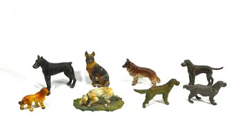 Lot 8 Antique & Vintage  Metal Dog Figurines – Miniature Dogs