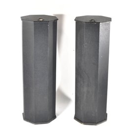 Pair Modern Black Pedestals With Light  For Sculpture Or Art Display 36'