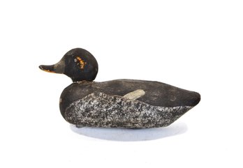Vintage Wooden Duck Decoy With Lead Weight