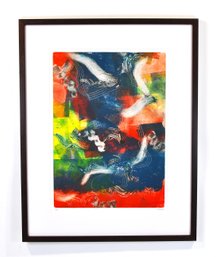 Roberta Segal (20th-21st Century) ' Hot, Hot, Hot' Abstract Monotype, Artists Proof (1/1)