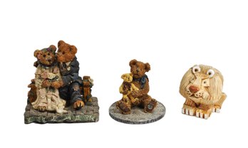 Boyds Bears & Friends Figurines - Bearstone Collection & Studio Art Signed Lion