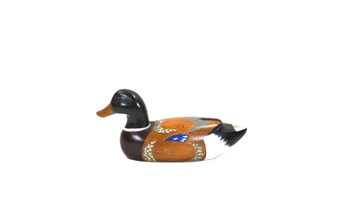 Vintage Hand-Carved & Painted Mallard Duck Decoy