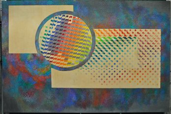 Shirley Koller (1921 - 2017) Very Large Geometric Painting