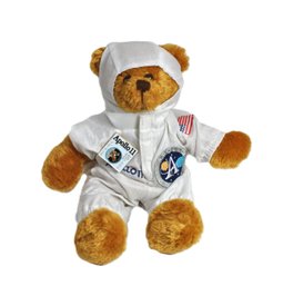 Apollo 11 Teddy Bear 40th Anniversary Astronaut With Mission Patch & Pin