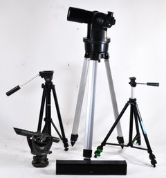 Meade ETX Telescope, Dietzgen 6300 Transit, Tripods & ZVOX Speaker - Mixed Tech Lot