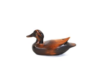 Small Vintage Hand-Carved Wooden Duck Decoy
