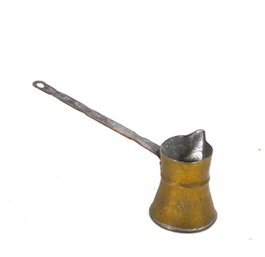 Antique Handcrafted Brass And Copper Turkish Coffee Pot