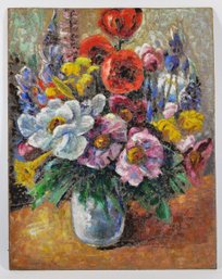 Dorothy Storey Kelsey ( 1893-1980)  Flower Still Life Double- Sided Oil Painting