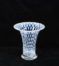 Mid- Century Bertil Vallien ' Cirrus' Art Glass Vase For Boda, Sweden