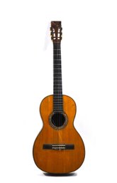Antique C. BRUNO Classical Parlor Guitar, New York