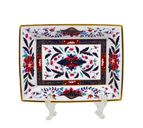 Royal Worcester ' Prince Regent' Rectangular Fine Bone China Dish In Box