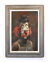 Julian Ritter (1909 - 2000) Clown Portrait Oil Painting