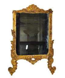 Antique Rococo Style Giltwood Wall Mirror For Restoration