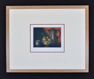 Laurent Schkolnyk (b. 1953, France) 'La Chocolatire' Original Color Mezzotint