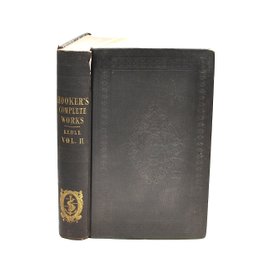1844 Richard Hooker Complete Works, Isaak Walton- Keble Edition Hardcover