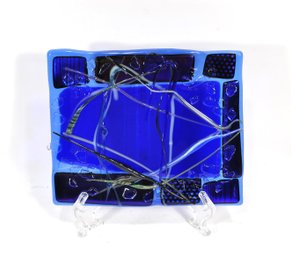 Roberta Segal (XX-XXI Century) Fused Art Glass Abstract Sculpture